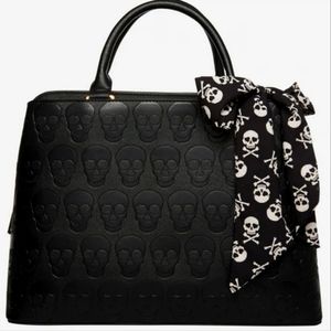 NEW Betsey Johnson skull purse